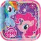 Unique Industries Plates - My Little Pony - Large 9 Inch - Paper - 8ct - Square